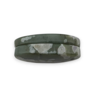 Jadeit peace para kaboszonów z dziurką 24x13 mm nr P547