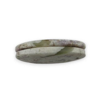 Jadeit peace para kaboszonów z dziurką 24x13 mm nr P560