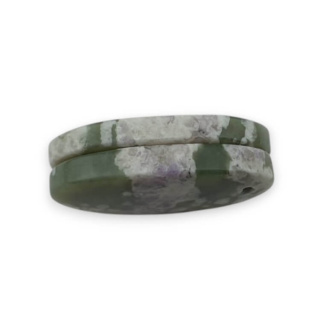 Jadeit peace para kaboszonów z dziurką 24x14 mm nr P510
