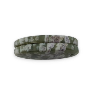 Jadeit peace para kaboszonów z dziurką 24x14 mm nr P512