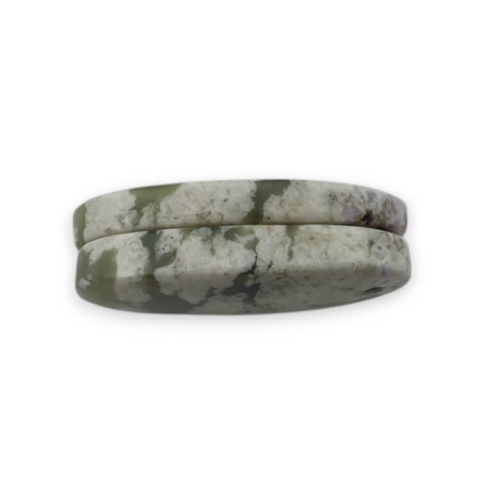 Jadeit peace para kaboszonów z dziurką 24x14 mm nr P526 Jadeit peace para kaboszonów z dziurką 24x14 mm nr P526
