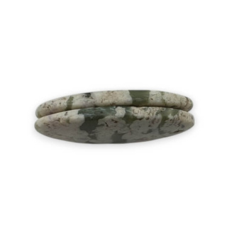 Jadeit peace para kaboszonów z dziurką 24x14 mm nr P529