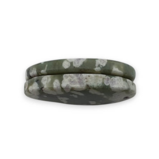 Jadeit peace para kaboszonów z dziurką 24x14 mm nr P550