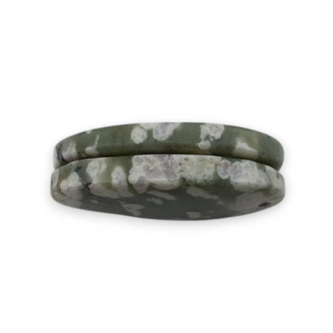 Jadeit peace para kaboszonów z dziurką 24x14 mm nr P550 Jadeit peace para kaboszonów z dziurką 24x14 mm nr P550