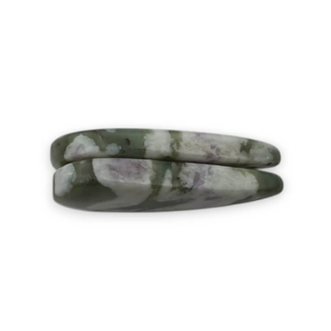 Jadeit peace para kaboszonów z dziurką 25x12 mm nr P511 Jadeit peace para kaboszonów z dziurką 25x12 mm nr P511