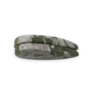 Jadeit peace para kaboszonów z dziurką 25x13 mm nr P559