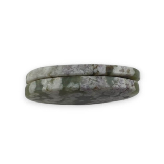 Jadeit peace para kaboszonów z dziurką 25x14 mm nr P524