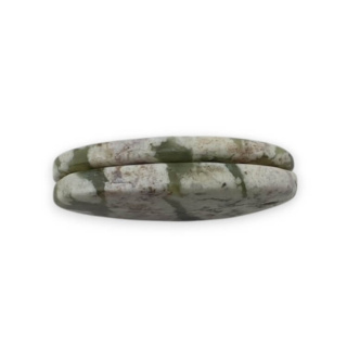 Jadeit peace para kaboszonów z dziurką 25x14 mm nr P530