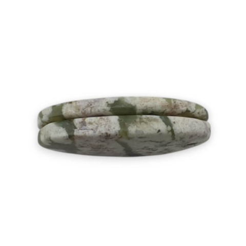 Jadeit peace para kaboszonów z dziurką 25x14 mm nr P530 Jadeit peace para kaboszonów z dziurką 25x14 mm nr P530