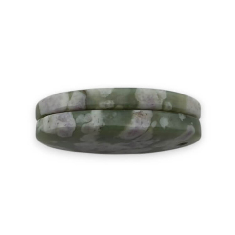 Jadeit peace para kaboszonów z dziurką 25x15 mm nr P545