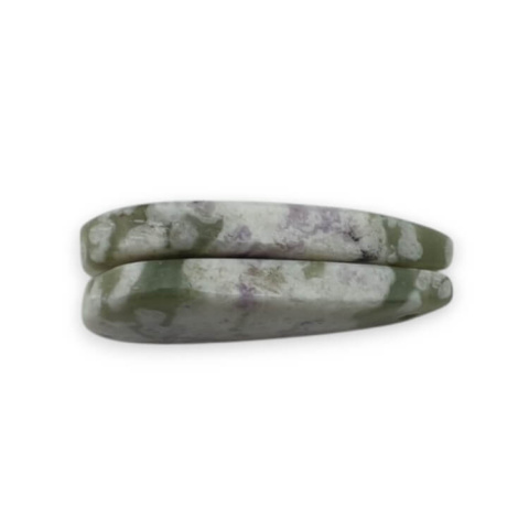 Jadeit peace para kaboszonów z dziurką 26x12 mm nr P520 Jadeit peace para kaboszonów z dziurką 26x12 mm nr P520