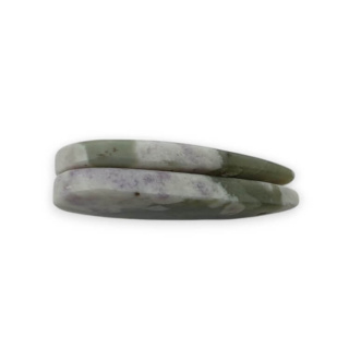 Jadeit peace para kaboszonów z dziurką 26x12 mm nr P531