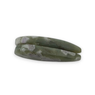 Jadeit peace para kaboszonów z dziurką 26x12 mm nr P546