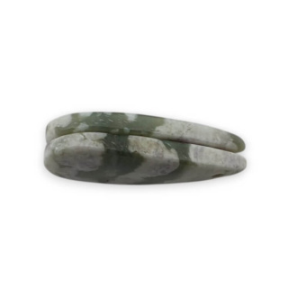 Jadeit peace para kaboszonów z dziurką 26x12 mm nr P551