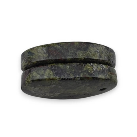 Jaspis smocza krew para kaboszonów z dziurką 20x13 mm nr P563 Jaspis smocza krew para kaboszonów z dziurką 20x13 mm nr P563