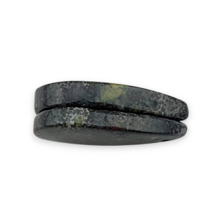 Jaspis smocza krew para kaboszonów z dziurką 24x12 mm nr P564