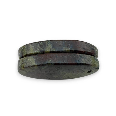 Jaspis smocza krew para kaboszonów z dziurką 24x13 mm nr P580 Jaspis smocza krew para kaboszonów z dziurką 24x13 mm nr P580