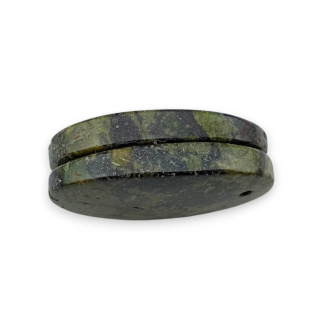 Jaspis smocza krew para kaboszonów z dziurką 24x14 mm nr P574