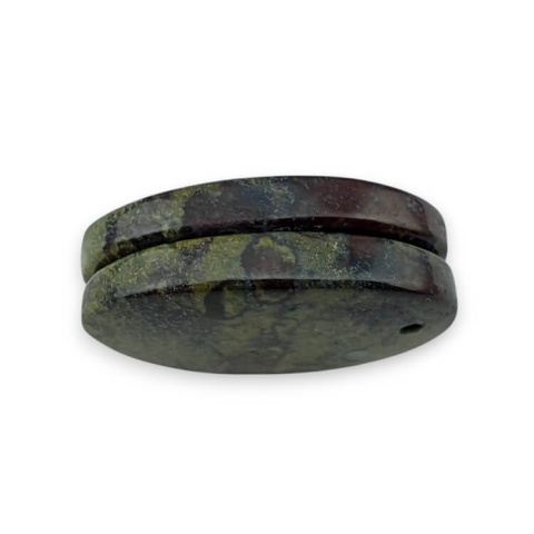 Jaspis smocza krew para kaboszonów z dziurką 24x14 mm nr P579 Jaspis smocza krew para kaboszonów z dziurką 24x14 mm nr P579