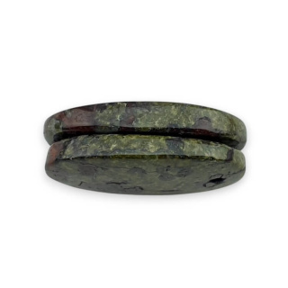 Jaspis smocza krew para kaboszonów z dziurką 24x14 mm nr P593