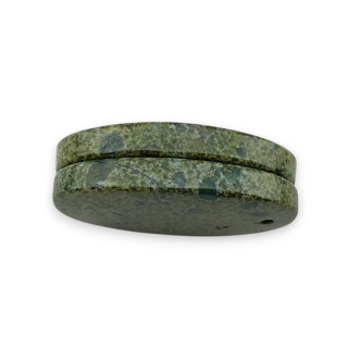 Jaspis smocza krew para kaboszonów z dziurką 24x14 mm nr P609