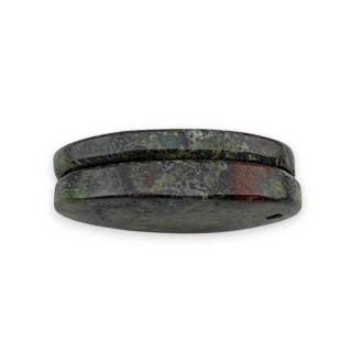 Jaspis smocza krew para kaboszonów z dziurką 25x13 mm nr P594