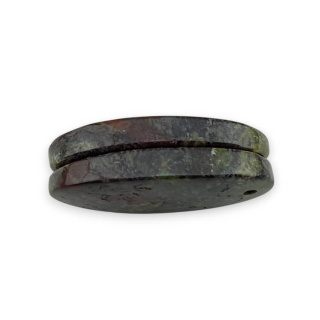 Jaspis smocza krew para kaboszonów z dziurką 25x13 mm nr P595