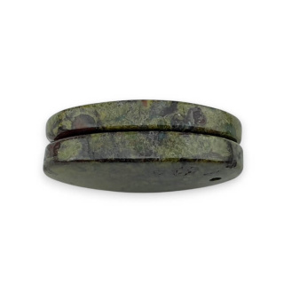 Jaspis smocza krew para kaboszonów z dziurką 25x14 mm nr P585