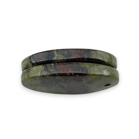 Jaspis smocza krew para kaboszonów z dziurką 25x15 mm nr P588 Jaspis smocza krew para kaboszonów z dziurką 25x15 mm nr P588