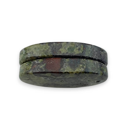 Jaspis smocza krew para kaboszonów z dziurką 25x15 mm nr P590 Jaspis smocza krew para kaboszonów z dziurką 25x15 mm nr P590