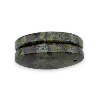 Jaspis smocza krew para kaboszonów z dziurką 25x15 mm nr P596
