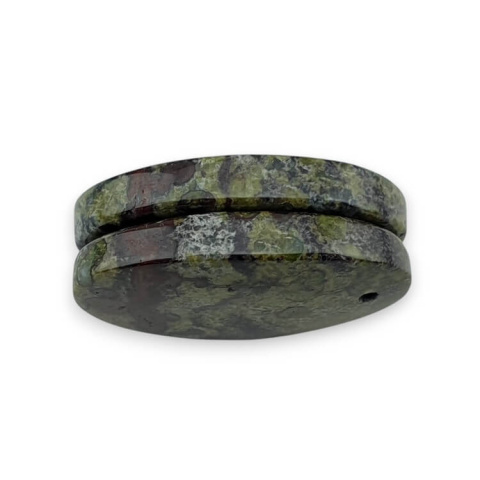 Jaspis smocza krew para kaboszonów z dziurką 25x15 mm nr P596 Jaspis smocza krew para kaboszonów z dziurką 25x15 mm nr P596