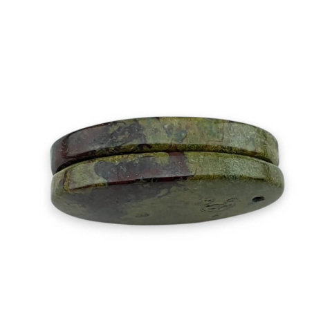 Jaspis smocza krew para kaboszonów z dziurką 26x15 mm nr P562 Jaspis smocza krew para kaboszonów z dziurką 26x15 mm nr P562