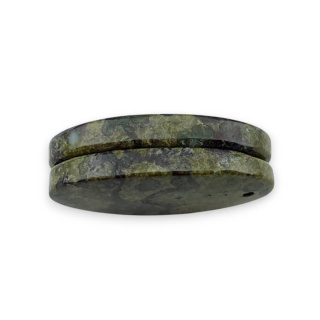 Jaspis smocza krew para kaboszonów z dziurką 26x15 mm nr P570