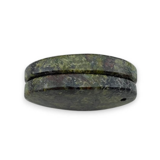 Jaspis smocza krew para kaboszonów z dziurką 26x15 mm nr P577