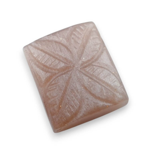 Kamień księżycowy brzoskwiniowy kaboszon carving 20x16 mm nr 54 Kamień księżycowy brzoskwiniowy kaboszon carving 20x16 mm nr 54