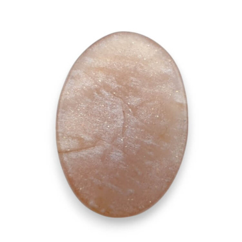 Kamień księżycowy brzoskwiniowy kaboszon carved 24x17 mm nr 97 Kamień księżycowy brzoskwiniowy kaboszon carved 24x17 mm nr 97