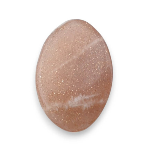 Kamień księżycowy brzoskwiniowy kaboszon carved 25x16 mm nr 63 Kamień księżycowy brzoskwiniowy kaboszon carved 25x16 mm nr 63