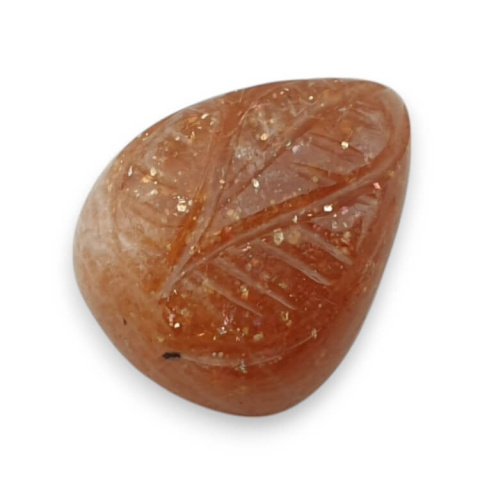 Kamień słoneczny kaboszon carved 18x15 mm nr 48