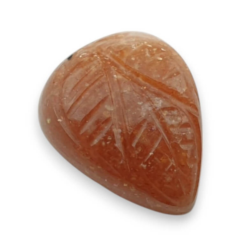 Kamień słoneczny kaboszon carved 18x15 mm nr 48