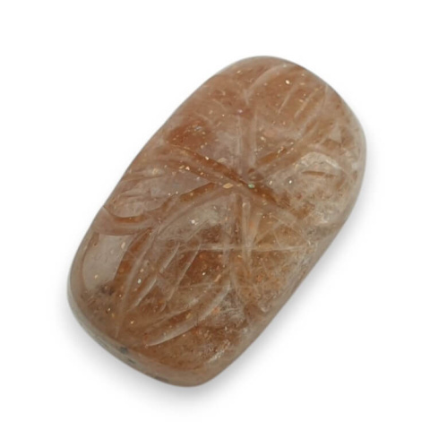 Kamień słoneczny kaboszon carved 22x13 mm nr 16 Kamień słoneczny kaboszon carved 22x13 mm nr 16