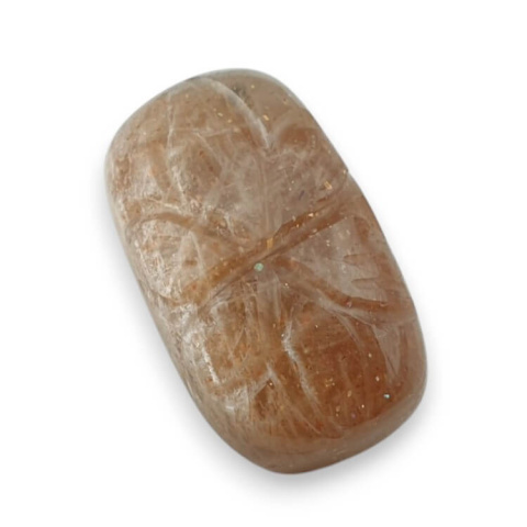 Kamień słoneczny kaboszon carved 22x13 mm nr 16 Kamień słoneczny kaboszon carved 22x13 mm nr 16
