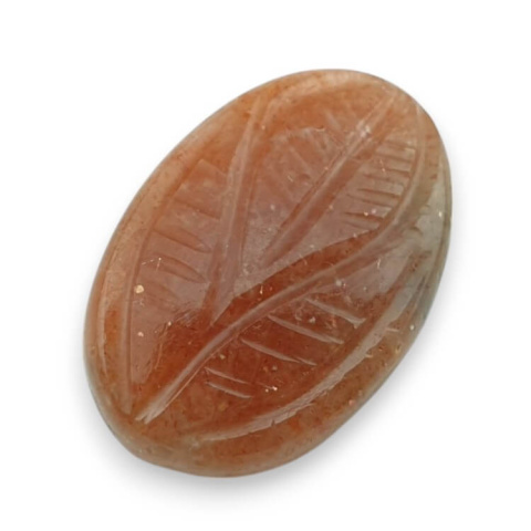 Kamień słoneczny kaboszon carving 22x15 mm nr 5 Kamień słoneczny kaboszon carving 22x15 mm nr 5