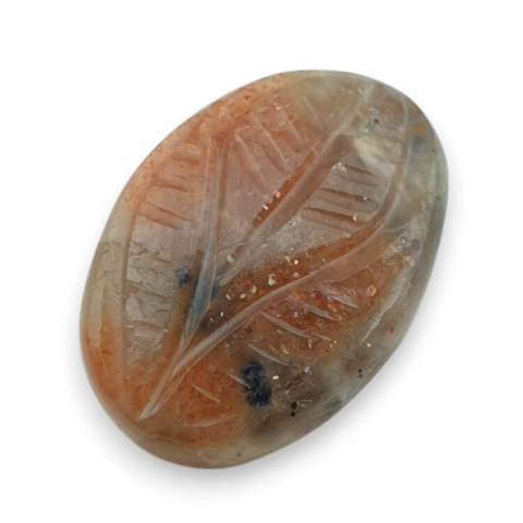 Kamień słoneczny kaboszon carving 22x16 mm nr 12 Kamień słoneczny kaboszon carving 22x16 mm nr 12