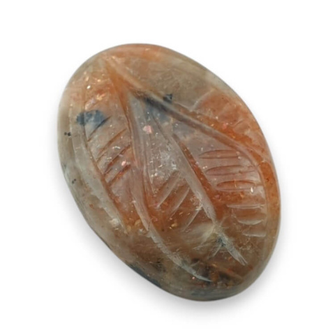 Kamień słoneczny kaboszon carving 22x16 mm nr 12 Kamień słoneczny kaboszon carving 22x16 mm nr 12