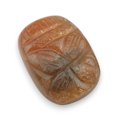 Kamień słoneczny kaboszon carving 22x16 mm nr 14 Kamień słoneczny kaboszon carving 22x16 mm nr 14