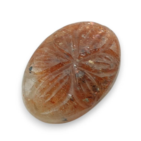 Kamień słoneczny kaboszon carving 23x17 mm nr 29 Kamień słoneczny kaboszon carving 23x17 mm nr 29