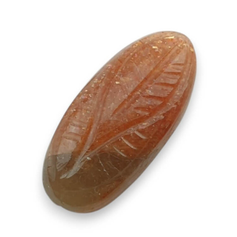 Kamień słoneczny kaboszon carving 24x11 mm nr 24 Kamień słoneczny kaboszon carving 24x11 mm nr 24