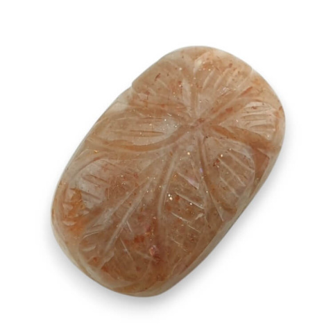 Kamień słoneczny kaboszon carved 24x16 mm nr 7 Kamień słoneczny kaboszon carved 24x16 mm nr 7