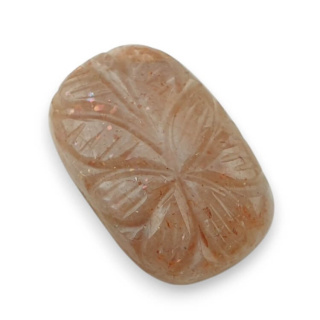 Kamień słoneczny kaboszon carving 24x16 mm nr 7